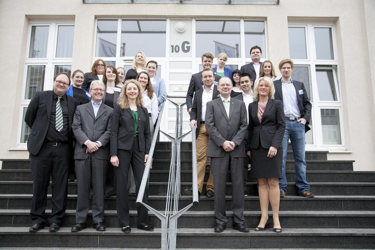 Freuen sich über den erfolgreichen Abschluss des gemeinsamen Projekts: Die...