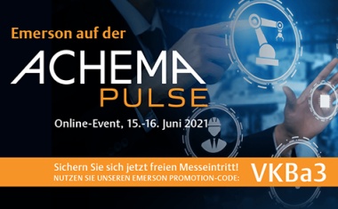 Emerson-Vorträge auf der Achema Pulse