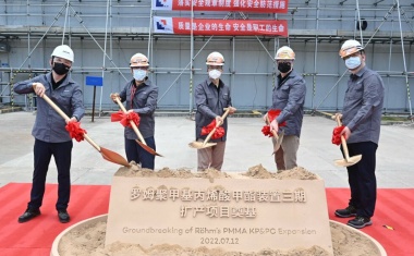 Röhm Begins China PMMA Build