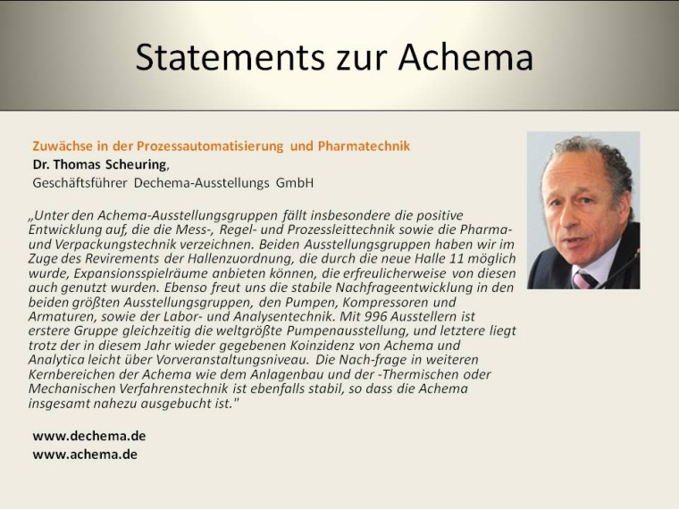 Photo: Achema Statements