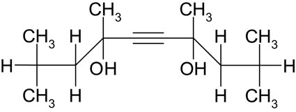 Abb. 1: 2,4,7,9-Tetramethyl-5-decin-4,7-diol (TMDD), Stereoisomere: (4S,7S),...