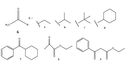 Abb.6: Strukturen der hydroborierten Carbonylverbindungen