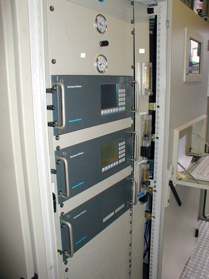 Abb. 3: Analytik-Terminal in der Messwarte von Air Liquide