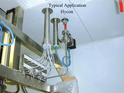 Abb. 1: Eine typische Anwendung des Kabelführungssystems Hycon von Dunreidy...