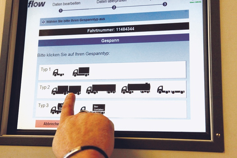 Dank LAP-System können die Spediteure den Check-in am Tor und auch die...