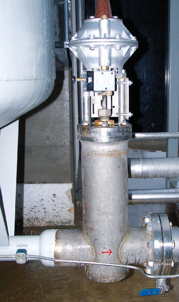 Typ 600 am unteren Auslauf von doppelwandigen Lagertanks