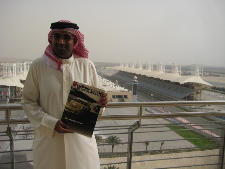 Jasim Albardooli, PR-Manager des Bahrain International Circuit, ist bekennender...