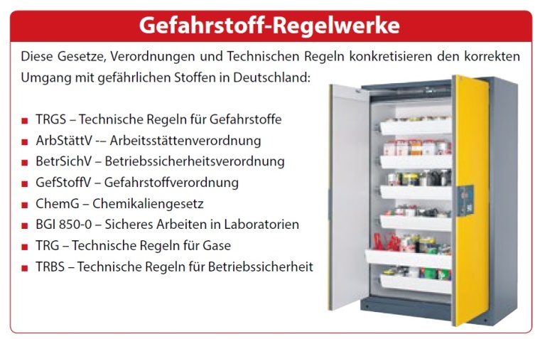 Gefahrstoffe Regelwerke