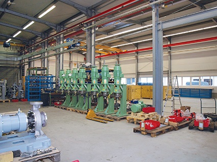 Pumpen der Baureihe V-AN vor der Auslieferung © Bungartz