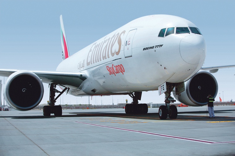 Emirates Skycargo betreibt für den Frachtverkehr moderne Großraumflugzeuge....