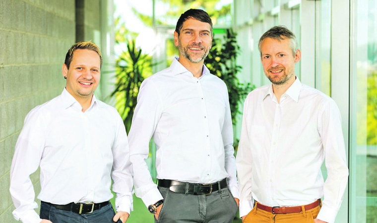 Das Gründerteam von IVOC-X: Thomas Krech, Dennis Sippach und Torsten Langer...
