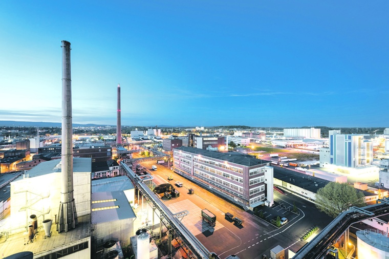 Luftaufnahme Infraserv Wiesbaden © InfraServ Wiesbaden
