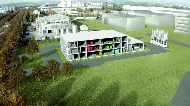 Die geplante Biocampus Multipilotanlage im Querschnitt: Der modulare Aufbau und...