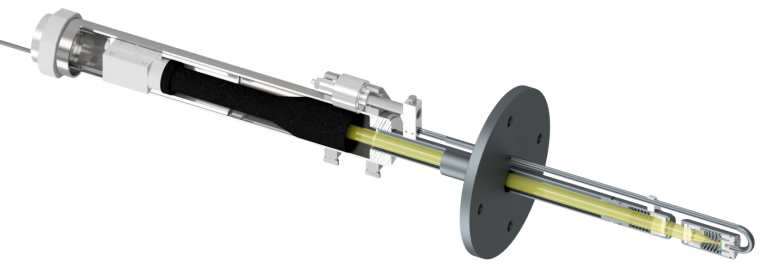 Die Arimos Hardware in der Ausführung Einstecksonde für große Apparate.