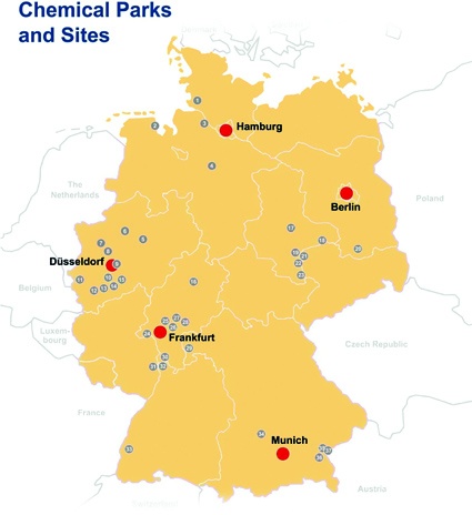 Figure 4: Chemical parks and regions with high concentration of chemical...