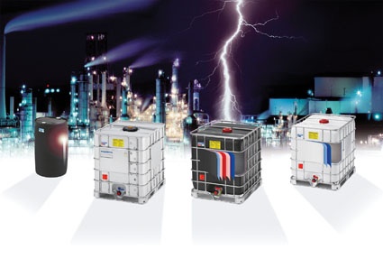 Multilayer Schütz IBCs and latest-generation PE drums featuring an EVOH...