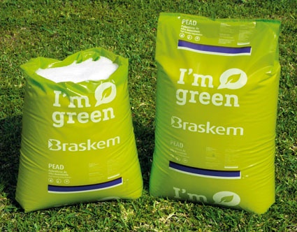 Biobased polyethylene made by the Brazilian plastics company Braskem.