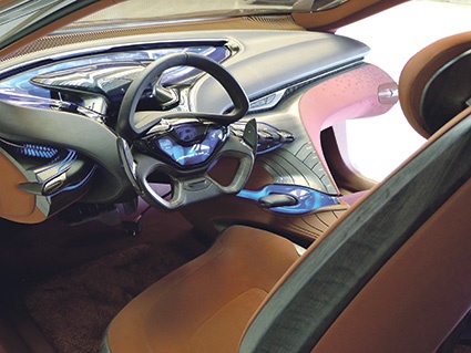 Fig. 1: Plexiglas LED molding compounds for ambient lighting in automotive...