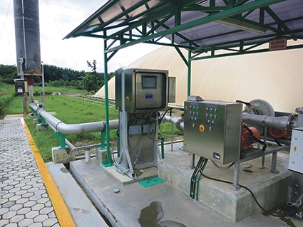 The INCA gas analysis system measures the composition of natural gas – here...
