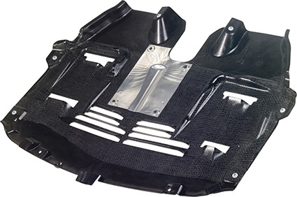 Fig. 2 The engine compartment guard plate shows that Tepex dynalite has great...