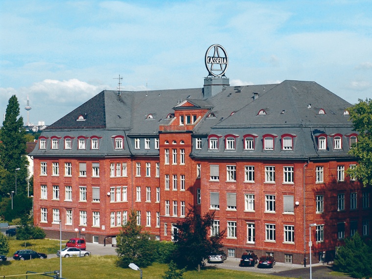 Fig. 3: This historical building in Cassella Industrial Park in Frankfurt...