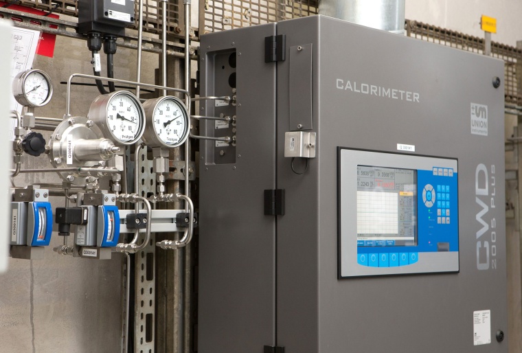 Union-Instruments: In the calorimeter measuring station the combustion value of...