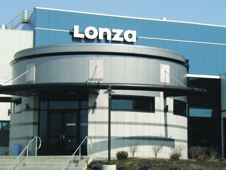 Main building at Lonza’s Portsmouth, NH, USA site.