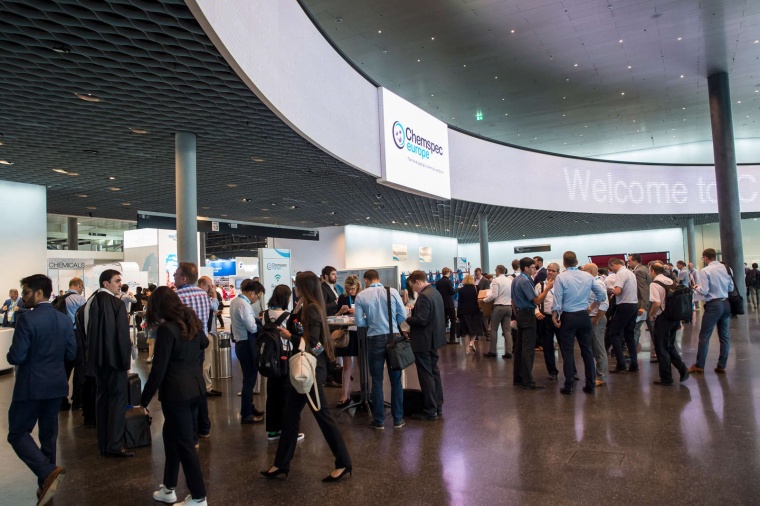 The entrance to Chemspec Europe 2019 in Basel © Chemspec