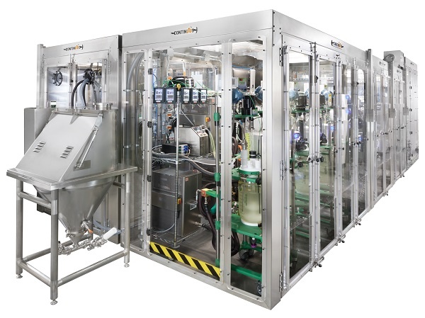 Integrated continuous manufacturing (ICM) pilot line at Continuus’s facility,...