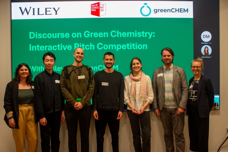 Presenters and Winners of the Pitch Competitions. Left to right: Christene...