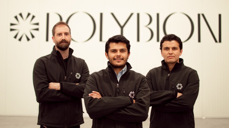 Polybion Executive Team, from left to right: Diogo Frada (Chief Operating...