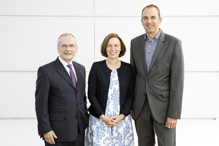 Der Vorstand der Hessenchemie (v.l.): Heinz-Walter Große, B. Braun...