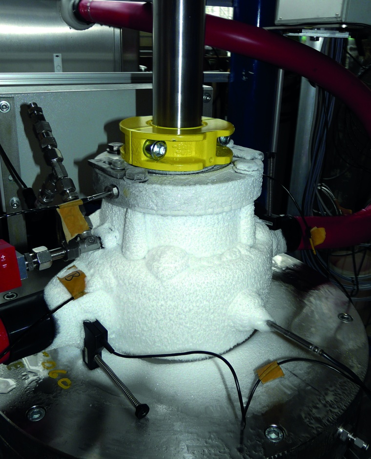 Ekato Tieftemperatur-Gleitringdichtung auf dem Prüfstand