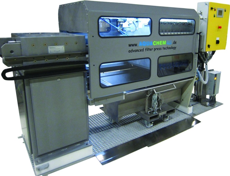 Vollautomatische Filterpresse © Aquachem