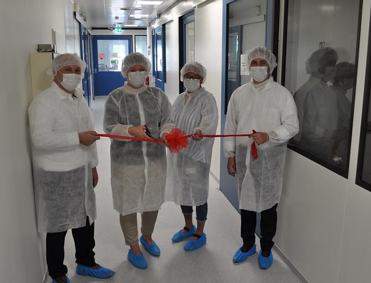 Das modernisierte Entwicklungsgebäude der Haupt Pharma Wülfing in Gronau wird...