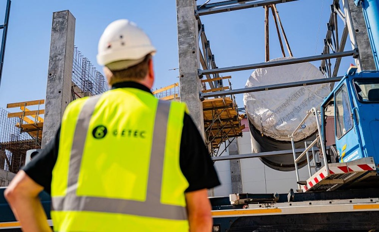 GETEC bei der Errichtung einer klimaneutralen KWK-Anlage für einen...