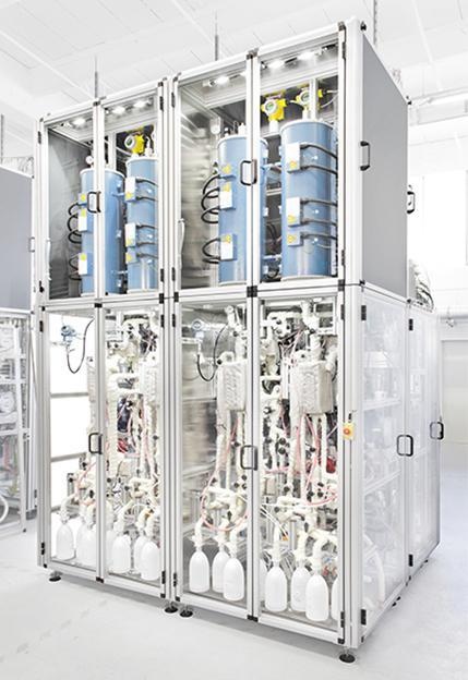 HTE Vierfach-Anlage im Bench Scale-Maßstab. Foto: HTE