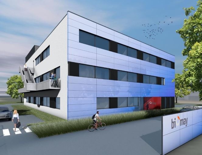 Visualisierung des neuen Biomay-Produktionsgebäudes in Aspern Seestadt. ©...