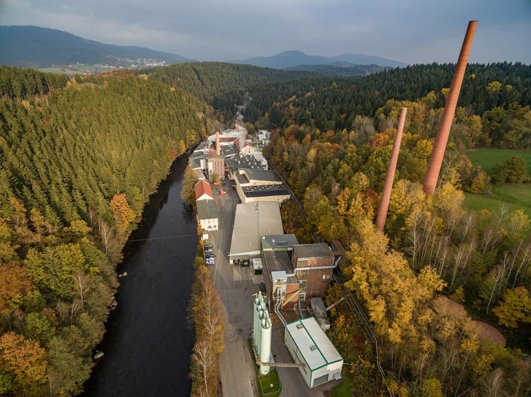 Werk Pfleiderer Spezialpapiere in Teisnach. Foto: GETEC