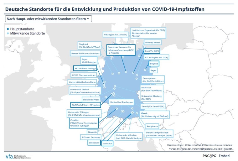 Grafik: VFA - Verband der forschenden Pharmaunternehmen