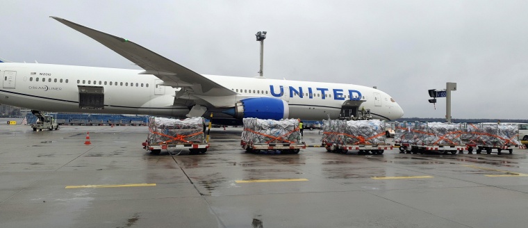 United Airlines: Beladung mit Cargo am Frankfurter Flughafen / ©United Airlines