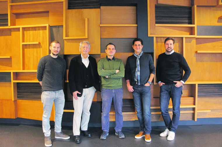 Das Largentec-Team (v.l.): Olaf Wagner, Uwe Landau, Carsten Meyer, Ayad...