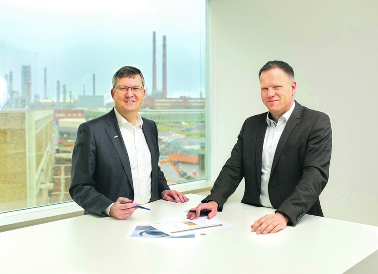 Geschäftsführung von Ineos in Köln (v.r.): Patrick Giefers und Axel Göhrt...