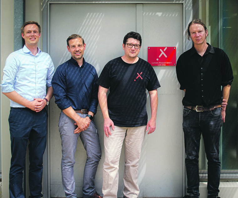 Das Team von Lumatix Biotech: (v.l.n.r.): Ingmar Polte, Andreas Reichert,...