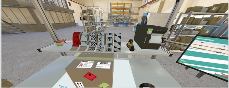 Im vom Fraunhofer Institut für Materialfluss und Logistik entwickelten Serious...