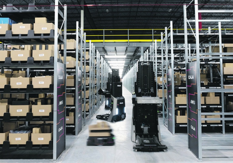 Das robotergestützte Automatisierungssystem von Caja Robotics bedarf im...