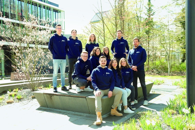 Das Team von Green Elephant Biotech: Henning, Paul, Lea, Joel, Björn, Janine,...