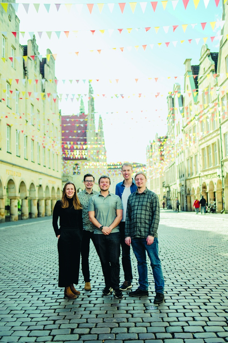 Das Team von ChemInnovation (v.l.n.r.): Amelie Wolfgart, Philipp Pflüger,...