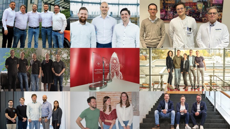Die Gewinnerteams des Science4Life Venture Cup und des Science4Life Energy Cup....