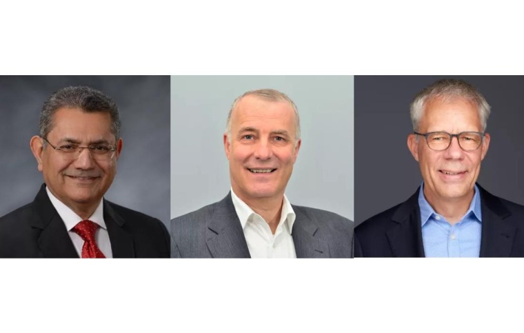 (v.l.): Sandeep Dhawan, Chief Executive Officer; Wolfgang Pöffel, Chief...